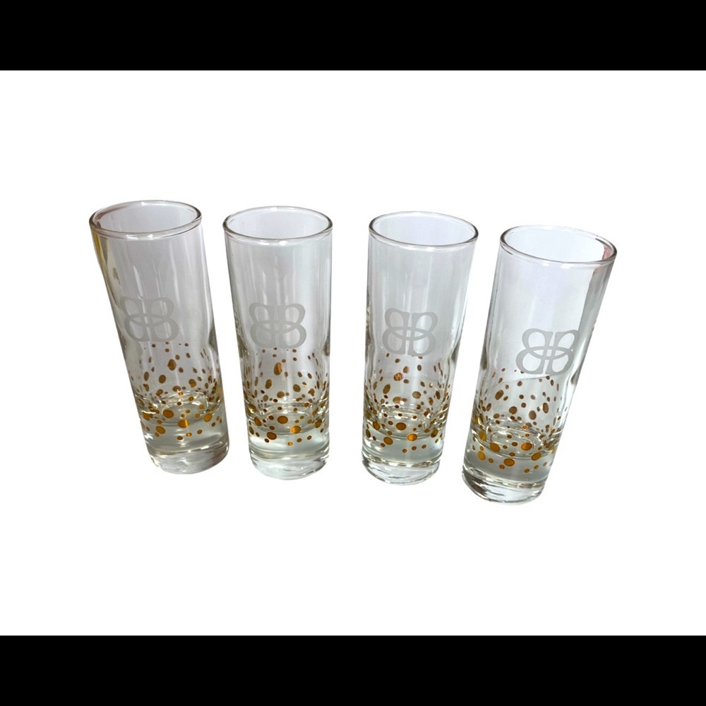 Set of 4 Bailey and cream shot glasses